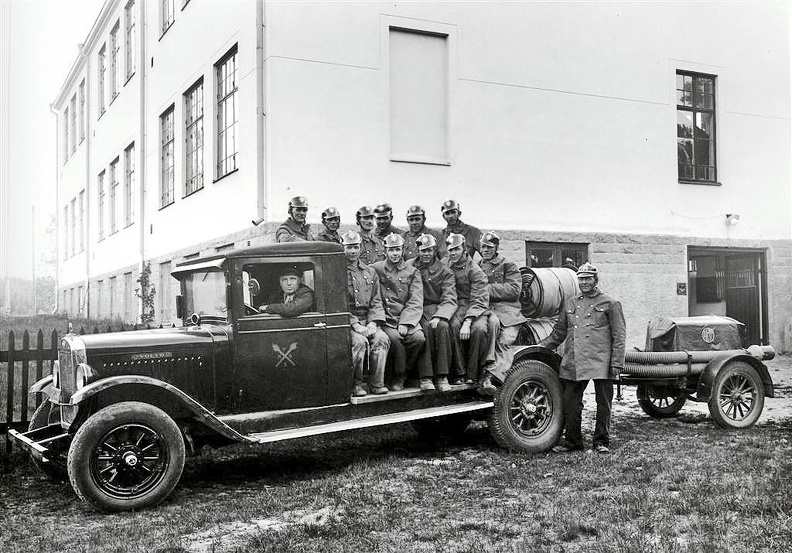 Skolan som Brandstation på 1930-talet
